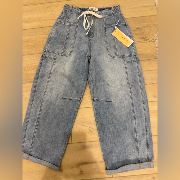 NWT Risen Los Angeles Kodi Cargo Barrel Jeans SIZE 29 - Picture 5 of 8